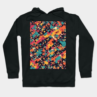 Retro Pixel Fusion: Nostalgic Funk in Bold Colors Hoodie